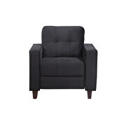 Black velvet morden style chair by La Spezia additional picture 4