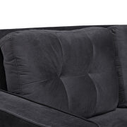 Black velvet morden style chair by La Spezia additional picture 7