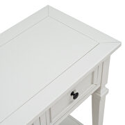 Antique white wood classic retro style console table with three top drawers by La Spezia additional picture 12