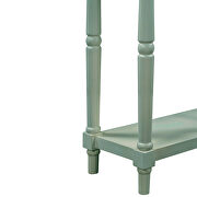 U_style solid green wood console table by La Spezia additional picture 2