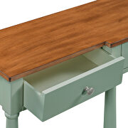 U_style solid green wood console table by La Spezia additional picture 12