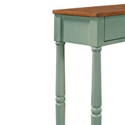 U_style solid green wood console table by La Spezia additional picture 10