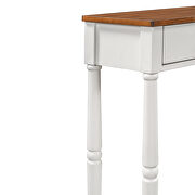 U_style solid white wood console table by La Spezia additional picture 9