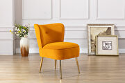 Accent living room side wingback chair ginger velvet fabric by La Spezia additional picture 11