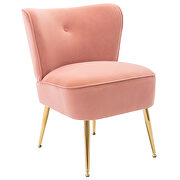 Accent living room side wingback chair pink velvet fabric by La Spezia additional picture 7