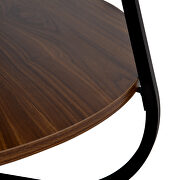 Industrial design round modern brown coffee table by La Spezia additional picture 3
