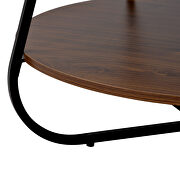 Industrial design round modern brown coffee table by La Spezia additional picture 4