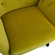 Avocado velvet wingback modern tufted accent chair by La Spezia additional picture 2