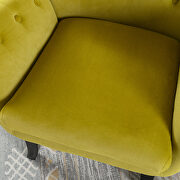 Avocado velvet wingback modern tufted accent chair by La Spezia additional picture 16