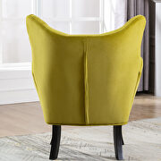 Avocado velvet wingback modern tufted accent chair by La Spezia additional picture 8