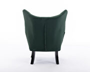 Green velvet wingback modern tufted accent chair by La Spezia additional picture 14