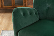 Green velvet wingback modern tufted accent chair by La Spezia additional picture 15