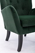 Green velvet wingback modern tufted accent chair by La Spezia additional picture 17