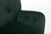 Green velvet wingback modern tufted accent chair by La Spezia additional picture 18