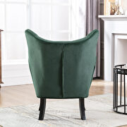 Green velvet wingback modern tufted accent chair by La Spezia additional picture 7