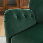 Green velvet wingback modern tufted accent chair by La Spezia additional picture 10