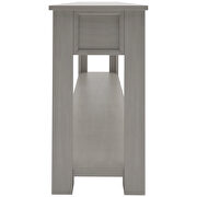 Gray wash console table for entryway hallway sofa table by La Spezia additional picture 12