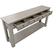 Gray wash console table for entryway hallway sofa table by La Spezia additional picture 14