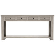 Gray wash console table for entryway hallway sofa table by La Spezia additional picture 6