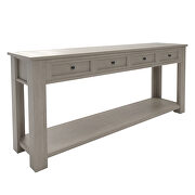 Gray wash console table for entryway hallway sofa table by La Spezia additional picture 8