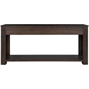 Espresso console table for entryway hallway sofa table by La Spezia additional picture 11