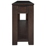 Espresso console table for entryway hallway sofa table by La Spezia additional picture 14