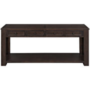 Espresso console table for entryway hallway sofa table by La Spezia additional picture 3