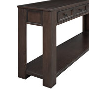 Espresso console table for entryway hallway sofa table by La Spezia additional picture 10