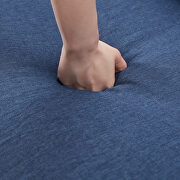 Modern blue linen fabric l-shape reversible sectional sofa by La Spezia additional picture 5