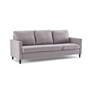 Modern gray linen fabric l-shape reversible sectional sofa by La Spezia additional picture 10