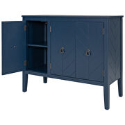 Navy blue modern accent storage wooden cabinet with adjustable shelf by La Spezia additional picture 12