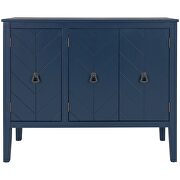Navy blue modern accent storage wooden cabinet with adjustable shelf by La Spezia additional picture 14