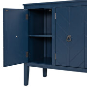 Navy blue modern accent storage wooden cabinet with adjustable shelf by La Spezia additional picture 5