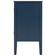 Navy blue modern accent storage wooden cabinet with adjustable shelf by La Spezia additional picture 6