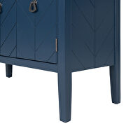 Navy blue modern accent storage wooden cabinet with adjustable shelf by La Spezia additional picture 10