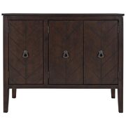Brown modern accent storage wooden cabinet with adjustable shelf by La Spezia additional picture 14