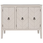 Cream white modern accent storage wooden cabinet with adjustable shelf by La Spezia additional picture 14