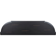 Black retro circular curved design console table with open style shelf by La Spezia additional picture 15