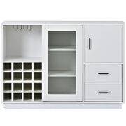 Kitchen functional sideboard with glass sliding door in white by La Spezia additional picture 2