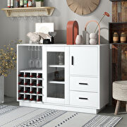 Kitchen functional sideboard with glass sliding door in white by La Spezia additional picture 11