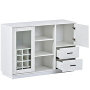 Kitchen functional sideboard with glass sliding door in white by La Spezia additional picture 4