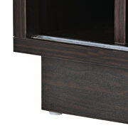 Kitchen functional sideboard with glass sliding door in espresso by La Spezia additional picture 3