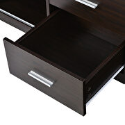 Kitchen functional sideboard with glass sliding door in espresso by La Spezia additional picture 9