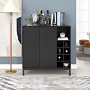 Black finish buffet with wine racks storage by La Spezia additional picture 2