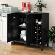 Black finish buffet with wine racks storage by La Spezia additional picture 13