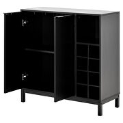 Black finish buffet with wine racks storage by La Spezia additional picture 7