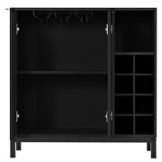 Black finish buffet with wine racks storage by La Spezia additional picture 9