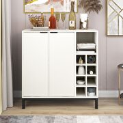 White finish buffet with wine racks storage by La Spezia additional picture 2