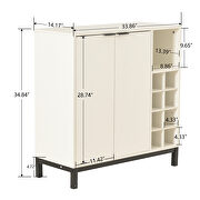 White finish buffet with wine racks storage by La Spezia additional picture 3