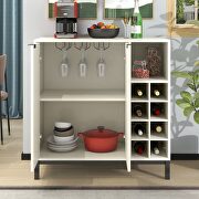 White finish buffet with wine racks storage by La Spezia additional picture 9